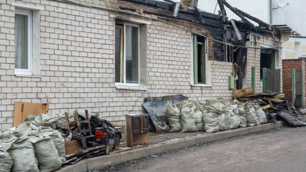 Professional Fire Damage Removal technician working in Thorofare, NJ